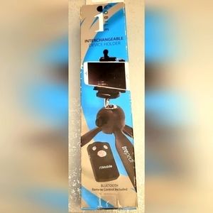 NWOT Device holder with  Bluetooth remote